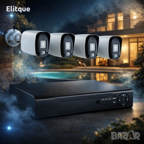 Професионален комплект за сигурност с 4 камери IP67 YL-806B, снимка 5 - Друга електроника - 53371614