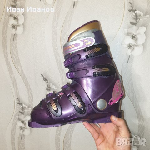 Rossignol Mid M3 PLUS - Vintage ски обувки с катарама - DARK BLUEBERRY - размер 25, снимка 4 - Зимни спортове - 43158781