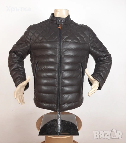 Hugo Boss John In - Оригинално мъжко кожено яке размер 52, 54, снимка 4 - Якета - 53298360