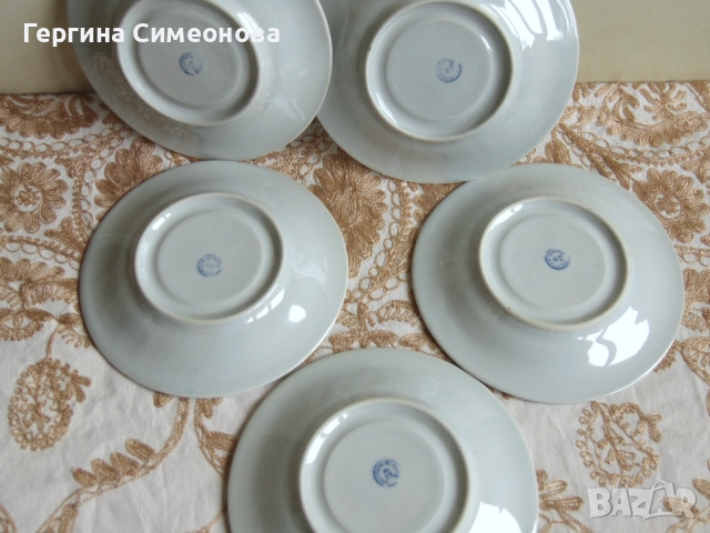 Два лота стар български порцелан, снимка 4 - Чинии - 52641923