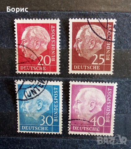 Германия - 1954 год., снимка 4 - Филателия - 43367899