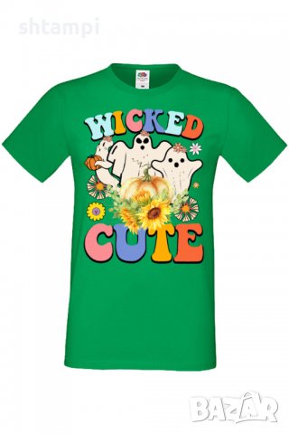 Мъжка тениска Wicked cute,Halloween,Хелоуин,Празник,Забавление,Изненада,Обичаи,, снимка 7 - Тениски - 38137624