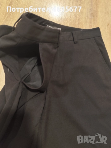 черен панталон с широки крачоли , снимка 3 - Панталони - 52012699