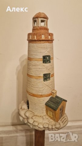 Керамичен морски фар– Свещник., снимка 2 - Антикварни и старинни предмети - 43790874