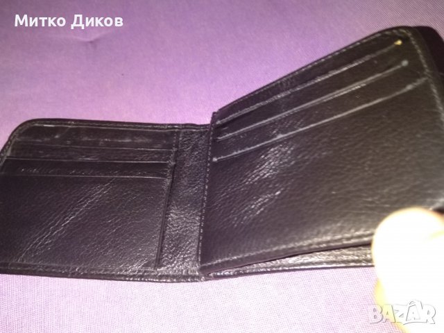 Портфейл две С естествена кожа 115х90мм, снимка 5 - Портфейли, портмонета - 37628242