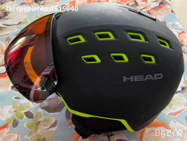 Каска за екстремни спортове HEAD RADAR BLACK  LIME с визьор XL = № 60-63, снимка 3 - Зимни спортове - 51970835