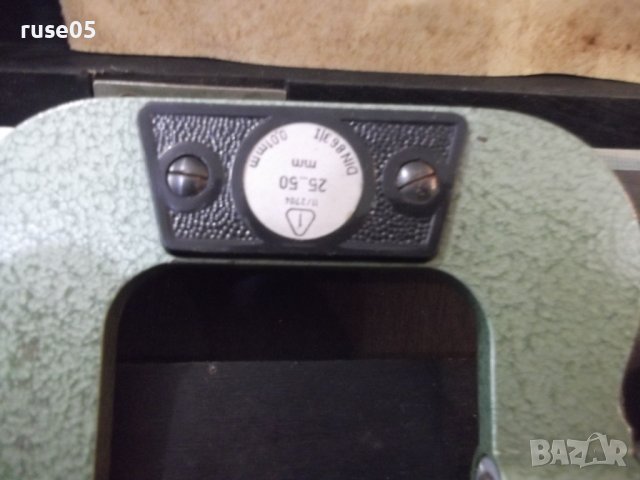 Микрометър "25 - 50 мм" германски DDR работещ, снимка 5 - Други инструменти - 43300657