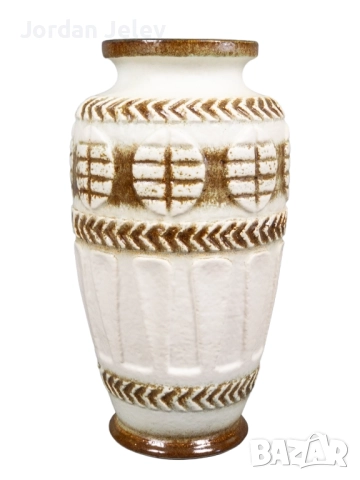 XL Ваза BAY KERAMIK (W. Germany) – Дизайн Bodo Mans – Fat Lava WGP (40 см)