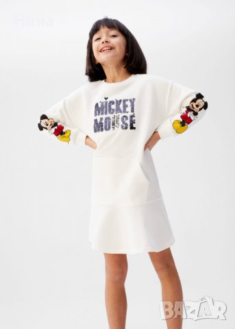Рокля MANGO с Mickey MOUSE , снимка 5 - Детски рокли и поли - 39455713