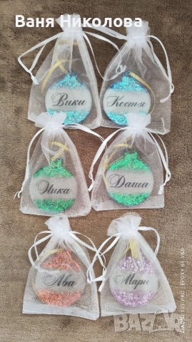 Коледни играчки от епоксидна смола , снимка 9 - Ръчно изработени сувенири - 52508676