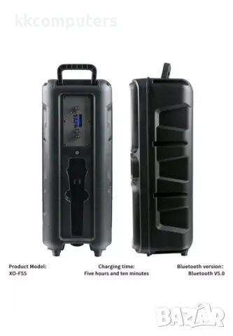 Bluetooth Тон Колона XO-F55 + RGB + Микрофон / Черен / Баркод : 2403875, снимка 3 - Други - 49170552