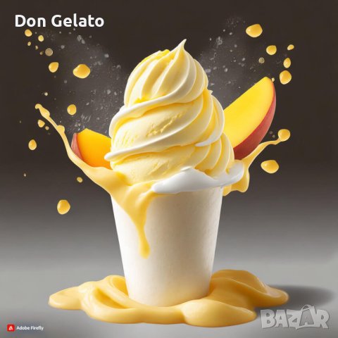 Суха смес за сладолед МАНГО * Сладолед на прах МАНГО* (1300г / 5 L Мляко), снимка 4 - Други - 34034994