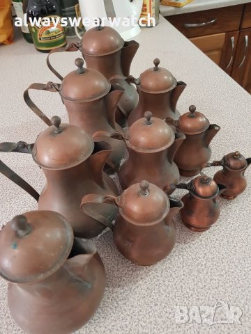 Медни кани / канички / съдове / чайници - различни размери, снимка 1