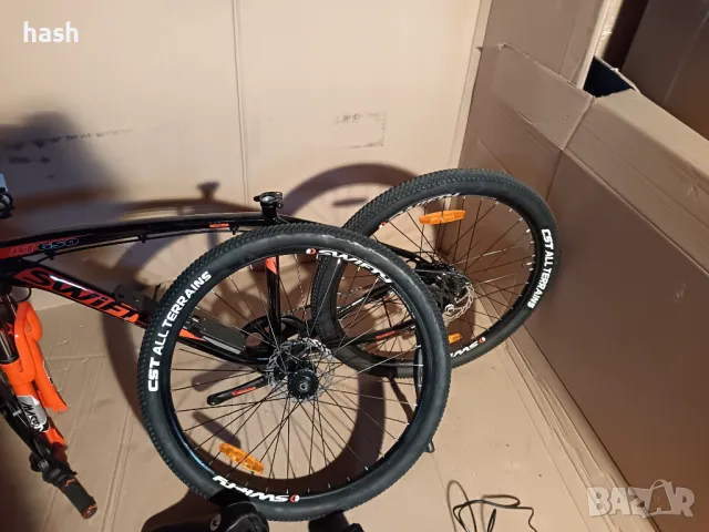 Планински електрически велосипед Swifty AT650 с батерия на рамката, унисекс, 250 W, 36V, 27.5", снимка 10 - Велосипеди - 48972977