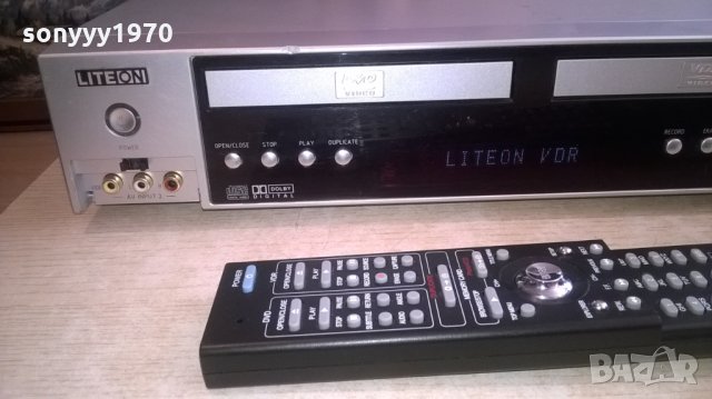 Liteon lvr-1001 dvd/vdr phomaster-внос швеицария, снимка 4 - Плейъри, домашно кино, прожектори - 27027323