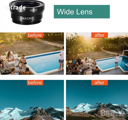 3 в 1 - лещи/обективи за телефон, снимка 3 - Селфи стикове, аксесоари - 39303976