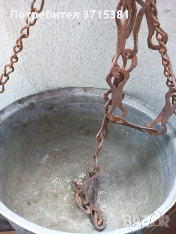 Чувен алуминиев с кована верига, снимка 8 - Антикварни и старинни предмети - 51944984