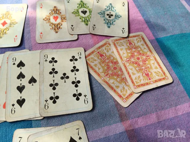 Rokoko ГДР стари карти червен гръб  /1, снимка 3 - Карти за игра - 49393524