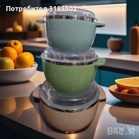 Кутии за съхраняване на храна в комплект от три броя. 2400мл. 1600мл и 800мл, снимка 3 - Кутии за храна - 51392819