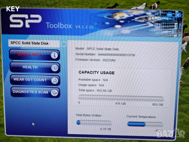 SSD диск 2.5 1TB Health 100% SATA Silicon Power A55, снимка 4 - Твърди дискове - 53121430