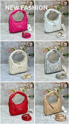 Дамски Кожени Чанти ✨ MIU MIU , снимка 12 - Чанти - 50620071