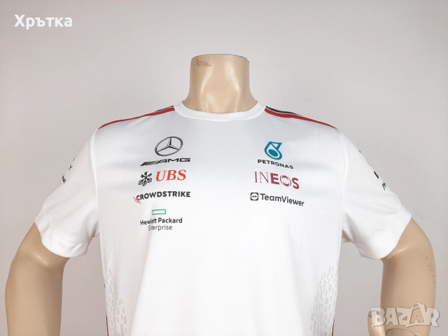 Mercedes AMG F1 Team - Оригинална мъжка тениска размер L, снимка 5 - Тениски - 52939168
