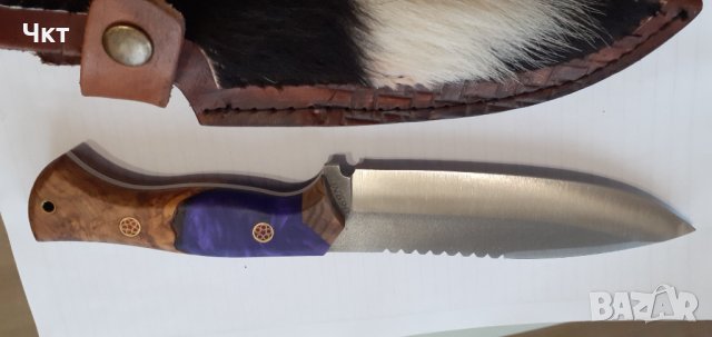Ловен нож ръчна изработка, снимка 2 - Оборудване и аксесоари за оръжия - 43126010