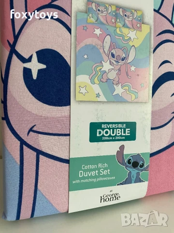 Детско спално бельо Disney Lilo & Stitch Angel, спален комплект, снимка 6 - Спално бельо и завивки - 50825229