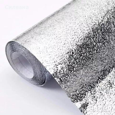 Самозалепващо алуминиево или цветно PVC фолио за плот - като на снимката - за 1бр - Широчина: 60 см;, снимка 2 - Други - 43802340