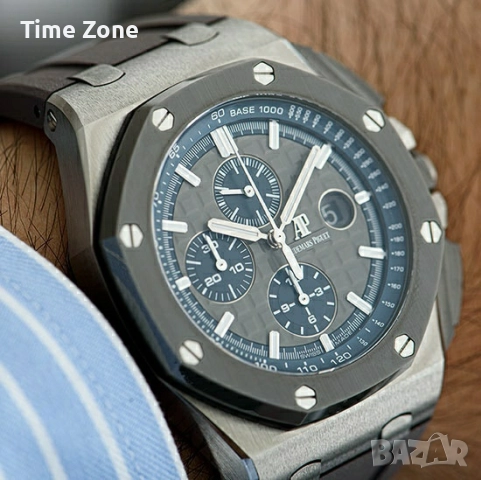 Audemars Piguet Royal Oak Offshore Chronograph 44mm Grey-Blue Dial & Ceramic Различни Варианти, снимка 11 - Мъжки - 52998577