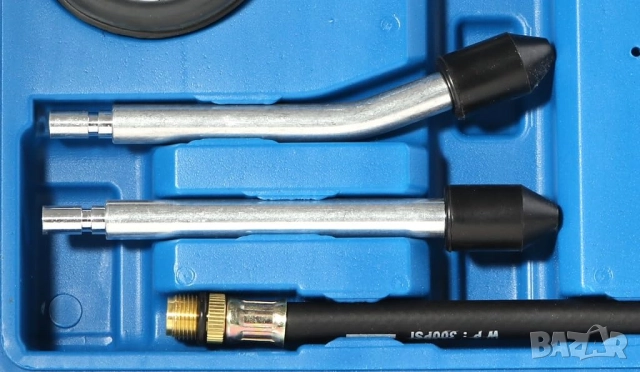   К-т тестер за компресия на бензинов двигател (0-20 bar / 0-300 psi) Kraft Royal, снимка 5 - Аксесоари и консумативи - 51497365