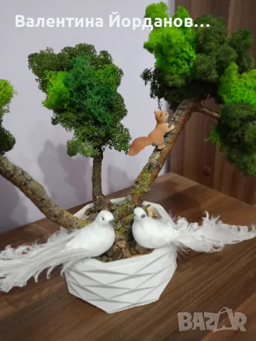 дръвчета със скандинавски мъх , снимка 5 - Декорация за дома - 49492584