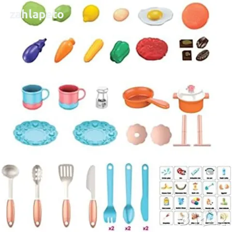 Детска кухня с пара, пластилин и течаща вода, снимка 13 - Играчки за стая - 48387017