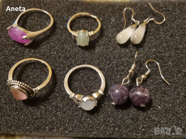 бижута с полускъпоценни камъни