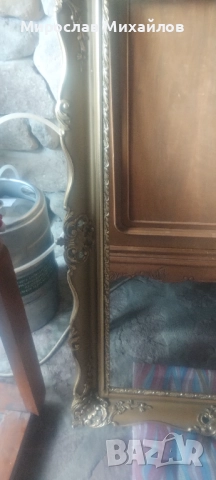 Стара дървена рамка за огледало или картина, снимка 5 - Антикварни и старинни предмети - 52799772