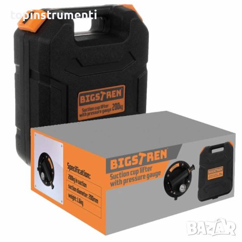 Вакуум Вендуза с манометър, за плочки, гранитогрес, стъкла 20см. BIGSTREN, снимка 9 - Други инструменти - 43448447