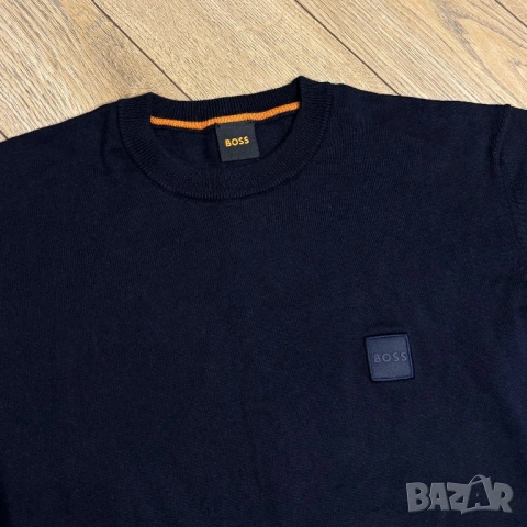 Мъжки плетен пуловер с къс ръкав | S размер, снимка 3 - Тениски - 53527420