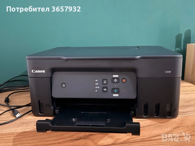 МАСТИЛЕНОСТРУЕН МУЛТИФУНКЦИОНАЛЕН ПРИНТЕР Canon Pixma G2430 С ПОДАРЪК USB-кабел, снимка 2 - Принтери, копири, скенери - 53152664