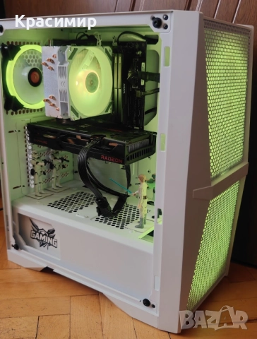 Геймърски PC Ryzen 5500, AMD Radeon 6600XT, 16gbddr4, 1tb ssd, снимка 2 - Геймърски - 52674610