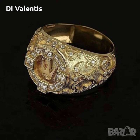 24К Лимитирани луксозни Дамски и Мъжки пръстени ПОСЛЕДНИ БРОЙКИ!!!💍🦅👑, снимка 3 - Пръстени - 43513633