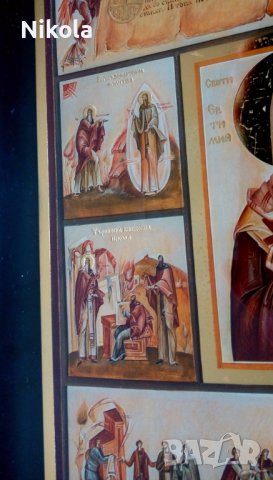Икона - картина Св. Патриарх Евтимий - Търновски сборна, снимка 7 - Икони - 36880706
