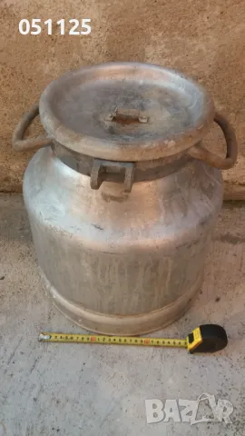 алуминиев гюм за мляко с капак 25 литра, снимка 2 - Други стоки за животни - 48523668