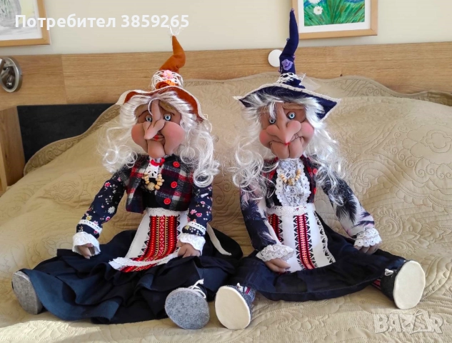 Кукла БАБА ЯГА. Ръчно изработена., снимка 7 - Кукли - 52399423
