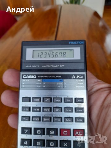 Стар калкулатор Casio FX-350, снимка 2 - Други ценни предмети - 33048321