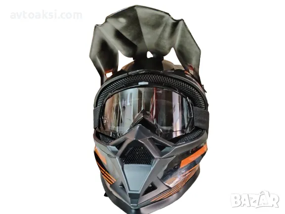Каска Крос/Атв/Мотор с Очила ORZ комплект -38381, снимка 6 - Аксесоари и консумативи - 49383796