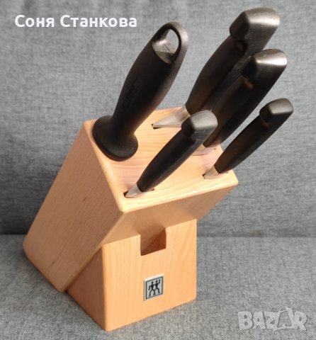 ZWILLING - FOUR STAR - Луксозен комплект кухненски ножове с блок, снимка 2 - Прибори за хранене, готвене и сервиране - 43182721