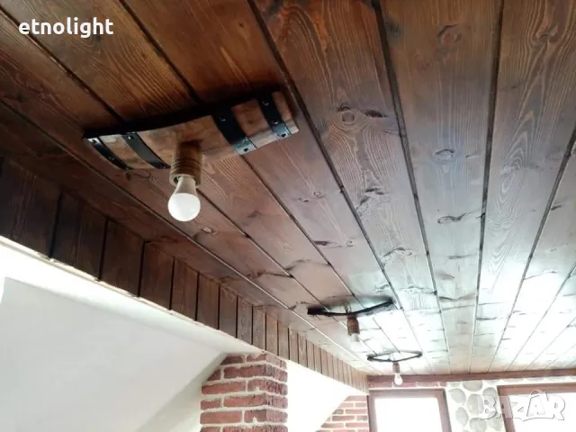 Полилеи от стари автентични бъчви с 1 чашка!, снимка 9 - Лампи за таван - 27267642