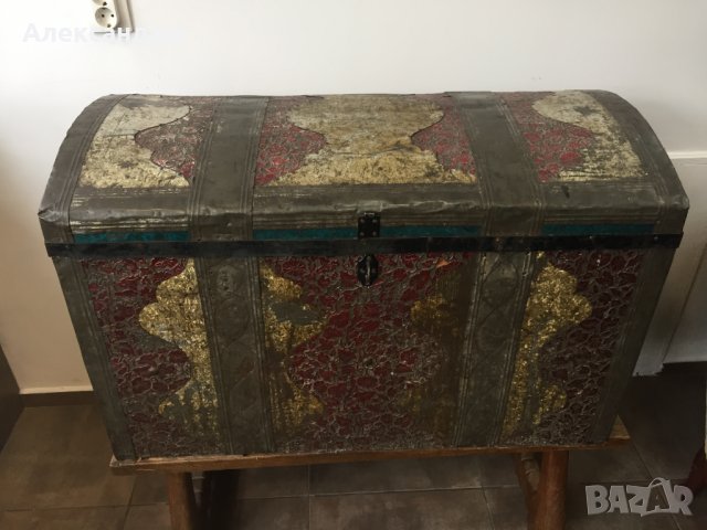 Стар дървен сандък №3019, снимка 1