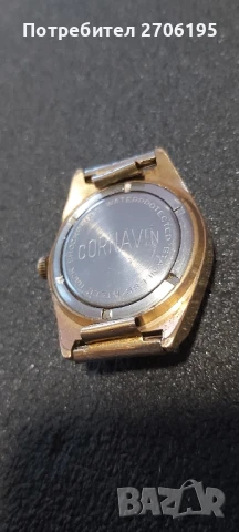 Винтидж руски позлатен механичен часовник Cornavin. Покритие 22 карата, снимка 7 - Мъжки - 51085092