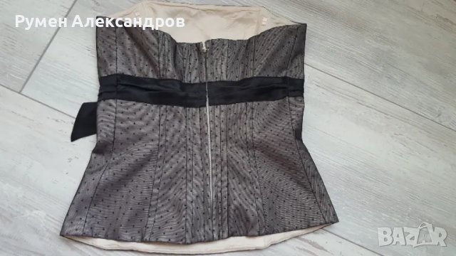 Черно дантелено бюстие размер XS, снимка 7 - Корсети, бюстиета, топове - 50159327